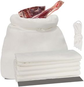 TAINAT 6 PCS Game Bags Elk Hunting Meat Bags, Reusable Wild Game Meat Bags with Reflective Tags, Elk Quarter Bags for Meat, Deer, Moose, 12''x48''/4pcs, 12''x28''/2pcs