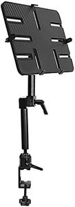 Mount-It! Tablet Pole Mount | Wheelchair Tablet Mount for iPad, Tablet or Phone | Universal Full Motion Tablet Holder for Mic Stand or Desk | C-Clamp Base | Fits Screen Sizes from 6 to 14 Inches
