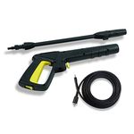 Aim Tools High Pressure Washer Power Water Gun + 5M Washing Hose with Quick Connect Fittings, Compatible with Bosch Pressure Washers 171314