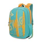 American Tourister Fizz Style 6, 31L Volume College Backpack with Front Organizer and Spacious Interiors for Men & Women - Light Blue