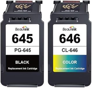 PG645XL CL646XL Ink Cartridges Compatible with Canon Combo Pack PG-645 & CL-646 Ink Cartridges for Canon PIXMA MG2460 MG2560 MG2960 MG2965, TS3160 TS3360 TS3365, TR4560