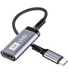 Sniokco 2024 Newest 4K@60Hz USB C to HDMI Adapter Cable, High Speed HDMI to USB-C Converter, Aluminum, Type C Adapter Compatible with iPhone 15 Pro/Max/15 Plus, MacBook Pro/Air, Surface, iPad, XPS