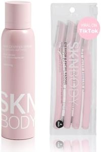 SKNBODY Hair Identifier Spray for Face Shaving and Dermaplaning Tool with 4 Razors, Upgraded Dermaplaning Spray for Women Facial Hair Removal, Gentle on All Skin Types