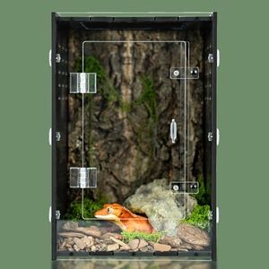 maiyuolg Reptile Tank – PVC Reptile Enclosure for Gecko, Snake, and Lizard – Compact Tree-Dwelling Terrarium for Small Pets