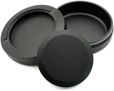 Moxuercty Metal Can | Metal Pouch Container | Small Storage Tin | Pouch Holder Smell Snuff Container for Travel Sturdy Storage Jar, Locks in Smelly Odor Tin with Lid (Black)