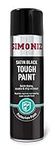 Simoniz Engine Paint, Easy To Use Satin Black Spray Paint For Your Engine, Perfect Enamel Paint For Motorcycle & Car Engine, Tough & Durable Rust Resistant Car Paint, Quick Drying, Satin Black, 500ml