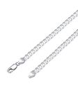 PROSTEEL Mens Sterling Silver Chain 5mm Curb Necklace 22 Inch 925 Solid Silver Cuban Neck Chain