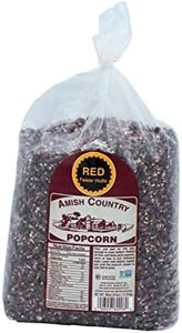 Amish Country Popcorn | 6 lbs Bag | Red Popcorn Kernels | Old Fashioned, Non-GMO and Gluten Free (Red - 6 lbs Bag)