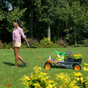 WORX Aerocart 8-in-1 Wheelbarrow, Yard Cart & Dolly – Multi-Use Tool