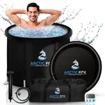 ARCTIC FOX Portable Ice Bath Tub for Athletes: 99 Gallons, Inflatable Cold Plunge Tub with Thermal Safety Cover: Air Pump, Travel Bag & Waterproof Timer: Easy to use and Durable