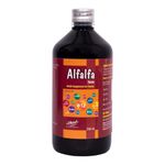 Dr. Patel's Homeopathic Alfalfa B12 Syrup | A Health Tonic, Reduces Stress, Boosts Energy - 500 ML (Pack of 1)