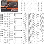 HORUSDY 120-Piece PegBoard Hooks Se