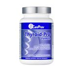 CanPrev Thyroid-Pro Formula, 60 Vegan Capsules 30-Day Supply - Blend of Nutrients and Herbs - Supports Thyroid Gland Function & Prevent Iron Deficiency - Dairy Free, Gluten free, Non-GMO and Soy Free