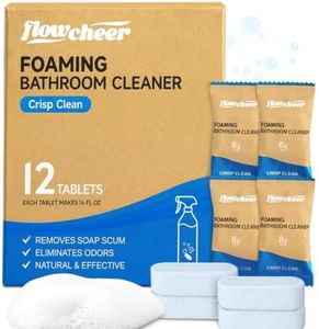 flowcheer Foaming Bathroom Cleaner Tablets, 12 Tablets