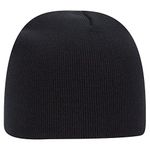 OTTO Acrylic Knit 8 inch. Beanie - Black