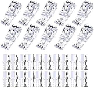 10pcs Roller Shade Clear Saftey Chain Retainer and Cord Guide Fixation Hook P Clip for Roller Blinds Cord Loop and Bead Chain