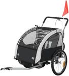 HOMCOM 2 Seat Bike Trailer for Kids