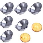 12 Pieces of Aluminum Egg Tart molds, Pudding Moulds Cupcake Cups, Mini Baking Cups Tool, Muffin tin ramekins for air Fryer, Pudding Mould DIY Tools, Yorkshire Pudding tin