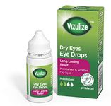 Vizulize Dry Eyes Eye Drops 10ml - Long Lasting Relief, Moisturizes & Soothes Dry Eyes