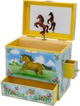 Enchantmints Musical Horse Jewelry Box Horse Spins to Music 4 Pullout Drawers