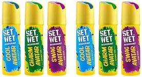 SET WET Deodorant Spray Perfume Cool, Charm & Swag Avatar for men, 150ml (Pack of 6)