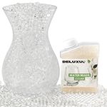 DELUXUS Clear Water Beads 50000 Pcs Crystal Clear Water Gel Jelly Balls Vase Filler Beads, Floating Pearls for Vases, Floating Candle Making, Wedding Centerpiece, Floral Arrangement