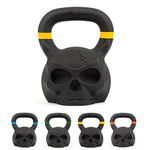 Phoenix Fitness Skull Kettlebell - Heavy Cast Iron Weight for Fitness and Strength Training, Bodybuilding, Muscle and Cardio - Professional Workout Equipment for Home and Gym - 12kg