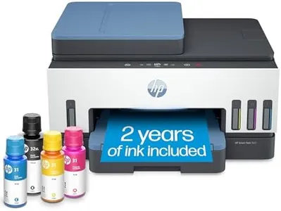 HP Smart Tank 7602 Wireless All-in-One Ink Tank Printer with 2 years of ink included,Print, scan, copy, fax, Best-for-home, Refillable ink tank (28B98A)