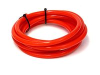 HPS HTSVH127-REDx5 Red 5' Length High Temperature Silicone Vacuum Tubing Hose (25 psi Maxium Pressure, 1/2" ID)