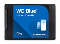 Western Digital 4TB WD Blue SA510 SATA Internal Solid State Drive SSD - SATA III 6 Gb/s, 2.5"/7mm, Up to 560 MB/s - WDS400T3B0A