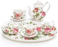 Burton & Burton 8 Piece Porcelain Mini Saddlebrooke Tea Set