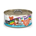 B.F.F. OMG - Best Feline Friend Oh My Gravy!, Crazy 4 U! with Chicken & Salmon in Gravy Cat Food by Weruva, 5.5oz Can (Pack of 8)