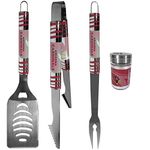 Siskiyou NFL Sports Fan Shop Arizona Cardinals 3 pc Tailgater BBQ Set and Season Shaker One Size Team Color