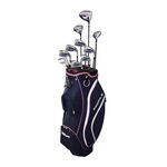 Wilson Women's Profile Complete Golf Set with Cart Bag - Right Hand, Petite, Ladies, Navy/Rose Gold/Silver
