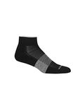 Icebreaker Men's Multisport Light Cushion Mini Sock, Black/Snow/Metro Heather, Medium