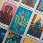 OMNITO Tarot Cards Deck - Divination Tarot Card Set for Beginners and Expert Readers - 78 Card Set (Idylls)