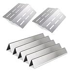 BTCDR Stainless Steel 5 Pack Flavorizer Bars and 2 Pack Heat Deflector Replacement Parts for Weber Genesis E-310, E-320, E-330, Genesis S-310, S-320, S-330, Genesis EP/CEP-310, EP/CEP-320, EP/CEP-330