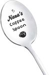 Gifts for Nana from Granddaughter Grandson Funny Nana's Coffee Spoon for Grandma Nana Coffee Tea Lover Gifts Spoon for Nana Christmas Grandmother Gifts Stainless Steel Spoons