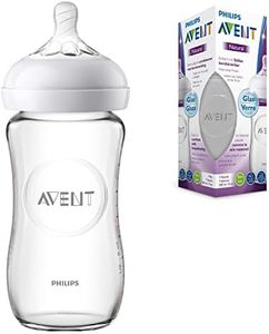 Philips Avent Natural Glass Baby Bottle, 240ml, SCF053/17