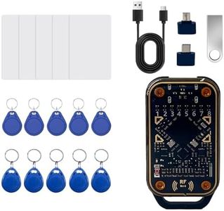 Tqsbeyah RFID Reader Writer Full Function RFID Emulator RFID Writer Copier Smart Card Duplicator Multiple ID IC Cards Replacement Convenient RFID Key Fob Solution for Access Control Systems