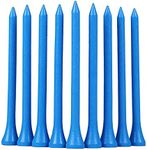 GFGL Golf Tees (Blue) Durable Bamboo Tees 100Pcs 3-1/4" Friendly Biodegradable Material Reduce Friction Side Spin More Stable