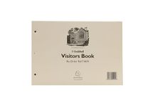 Exacompta - Ref T40/RZ - Guildhall - Loose-Leaf Visitors Book 50 Refill Sheets, A4 210 x 297mm, 18 Entries Per Page, Compatible with T40Z - Date, Time, Badge, Name, Company, Car Reg., White