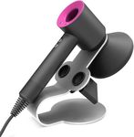 BLAZDEVE Hair Dryer Holder for Dyson, Magnetic Stand Holder with Power Plug Cable Organizer, Bathroom Anti-Scratch Organizer for Dyson Supersonic Hair Dryer Care Tools, Diffuser and Nozzles (A)