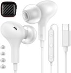 USB C Headphones for Samsung S22 Ultra S23 5G,Magnetic HiFi Stereo USB Type C Earphones In-Ear Wired Earbuds with Mic Noise Canceling for iPad Pro iPad Air Galaxy S21 S20 Flip4 Pixel 6a 6 7 OnePlus 11