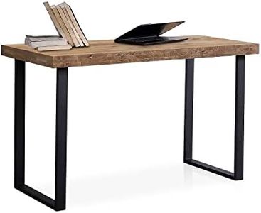 Adec Group Natural, Mesa de Estudio, Escritorio o Despacho, Mesa de Oficina, Color Roble Boreal y Negro, Medidas: 120 cm (Largo) x 60 cm (Ancho) x 73 cm (Alto)