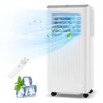 DORTALA 10000 BTU Portable Air Conditioner, 3 in 1 AC Unit, Fan & Dehumidifier for Rooms up to 350 Sq.Ft, Quiet Floor Standing AC w/ 24H Timer, Remote Control & Installation Kit