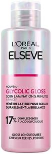 L'Oréal Paris - Trattamento Laminazione 5 minuti - Maschera per capelli per capelli opachi - Mancanza di lucentezza - Acido glicolico - Protocollo di cura dei capelli - Elseve Glycolic Gloss - 200 ml
