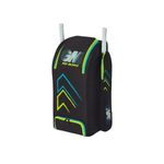 Gunn & Moore GM Cricket Duffle Duffel Bag | 707 | Two Full Size Bat Pockets | Shoe Tunnel | Tough 600 Denier Polyester | Medium - 85 Litres | Black, Cyan & Fluro