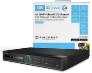 Amcrest 4K 32-Channel AI NVR (16-Po