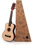 CB SKY 30" Wooden Acoustic Guitar for Kids/Boys/Girls/Beginners/Guitar for age 3-5 5-9 Natural